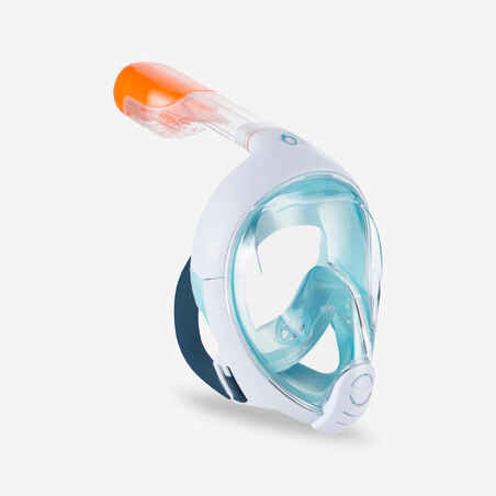 Detská celotvárová maska na šnorchlovanie Easybreath XS (6-10 r) tyrkysová