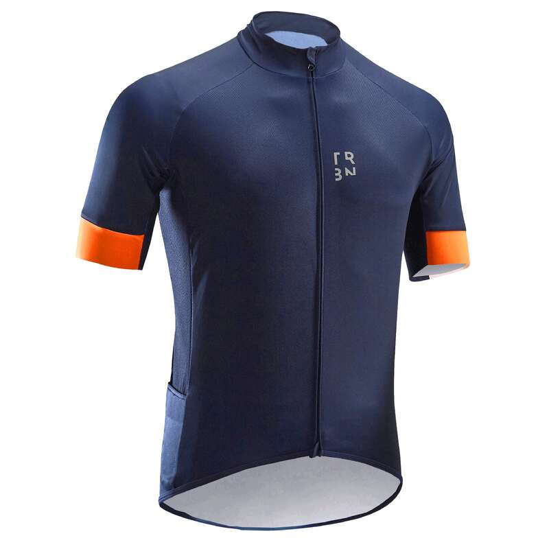 MEN WARM WEATHER ROAD CYCLING APPAREL - RC500 Short-Sleeved Jersey TRIBAN