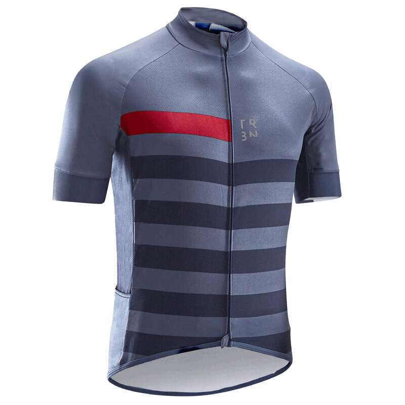 MEN WARM WEATHER ROAD CYCLING APPAREL - RC500 Short-Sleeved Jersey TRIBAN