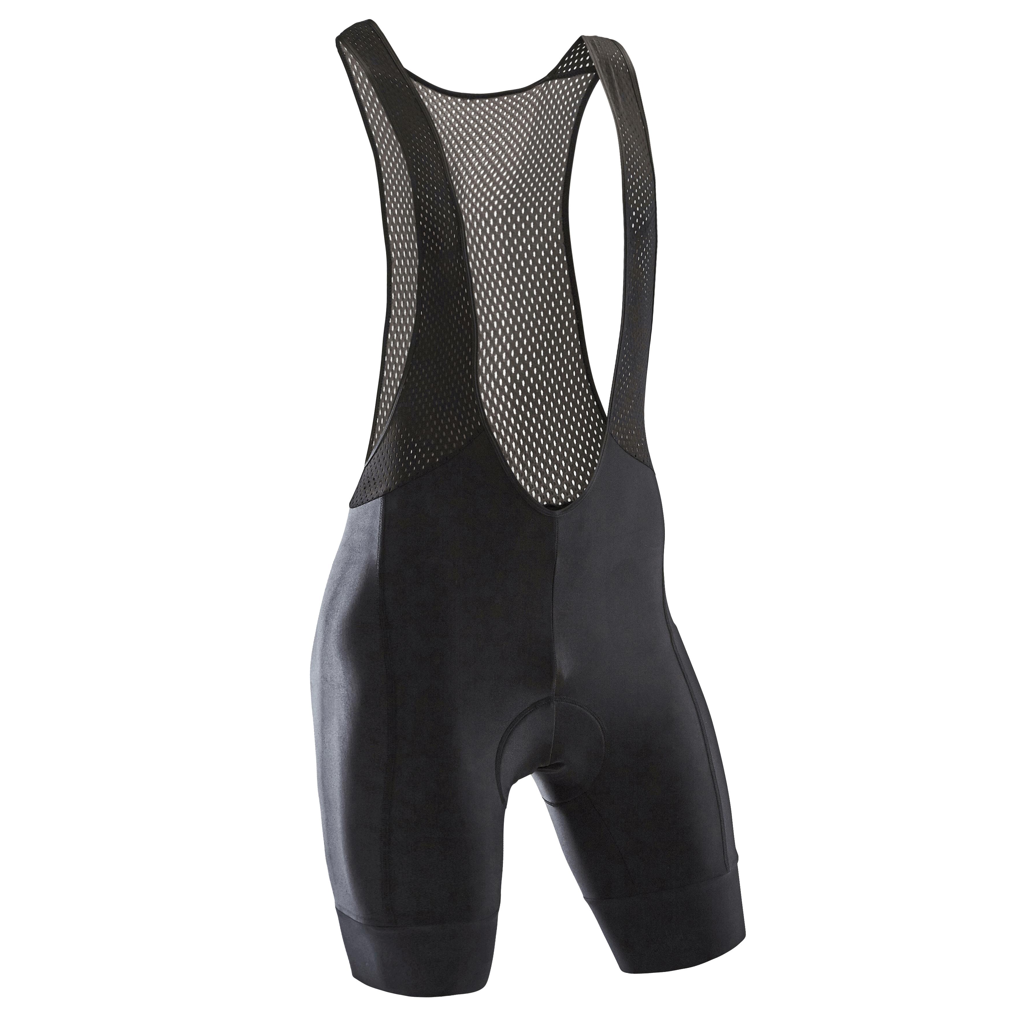 Men Road Cycling Bib Shorts RC500 - Black