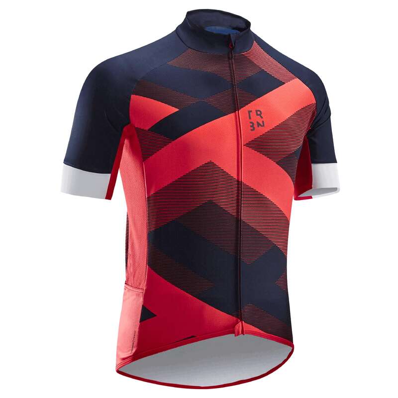 MEN WARM WEATHER ROAD CYCLING APPAREL - RC500 X Jersey - Red TRIBAN