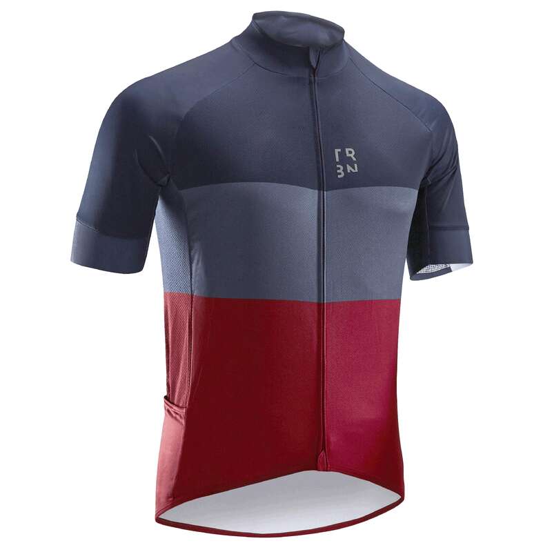 MEN WARM WEATHER ROAD CYCLING APPAREL - RC500 Short-Sleeved Jersey TRIBAN