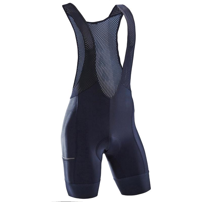 Rc500 Road Cycling And Bike Touring Bib Shorts With Pocket