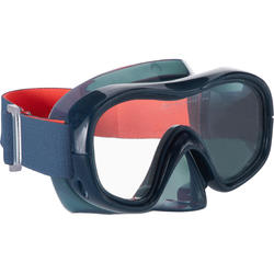 Adult Tempered Glass Snorkelling Mask SNK 520 storm grey