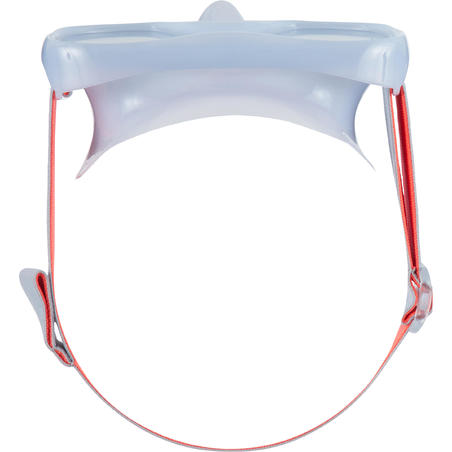 Suaugusiųjų grūdinto stiklo nardymo su vamzdeliu kaukė „SNK 520“, pilka