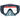 Snorkelling Mask 520 Tempered Glass - Storm Grey