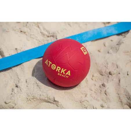 Beachhandball HB500B Größe 2 rot