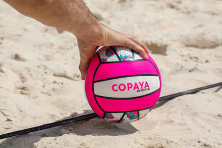 BV100 Beach Volleyball - White/Pink