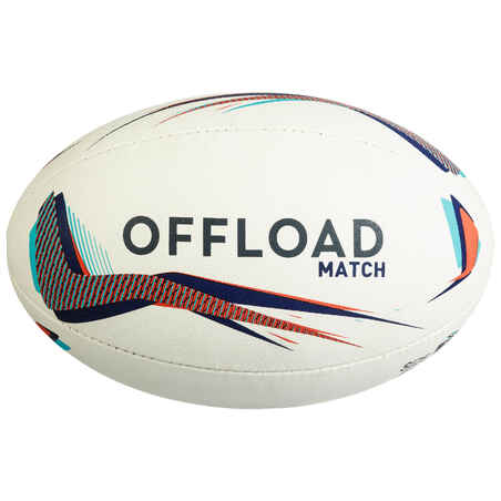 R500 Size 4 Rugby Ball - Blue/Red