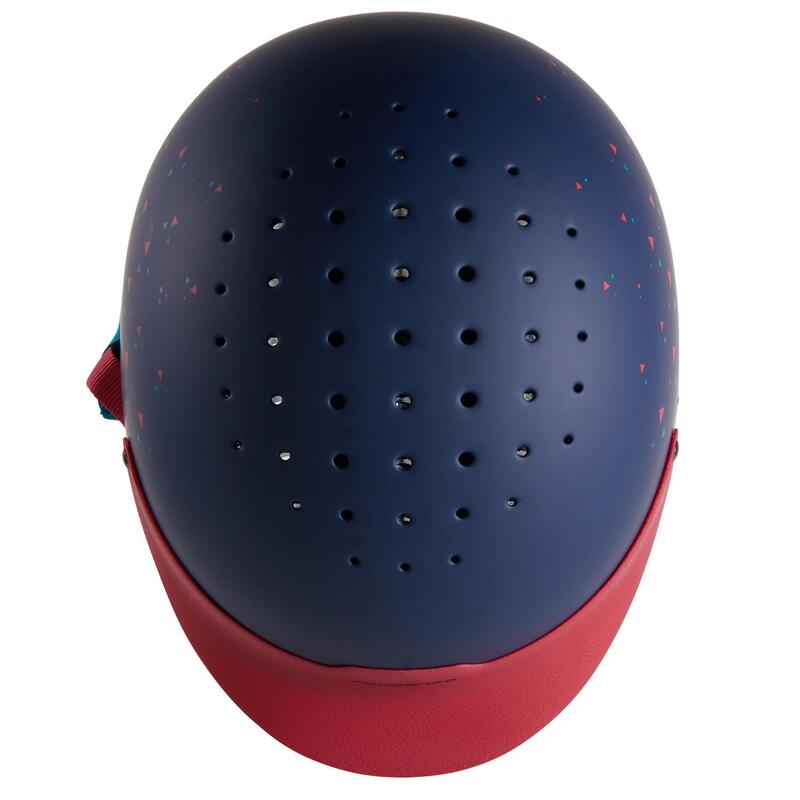 Casque équitation adulte et enfant - 120 marine/rose