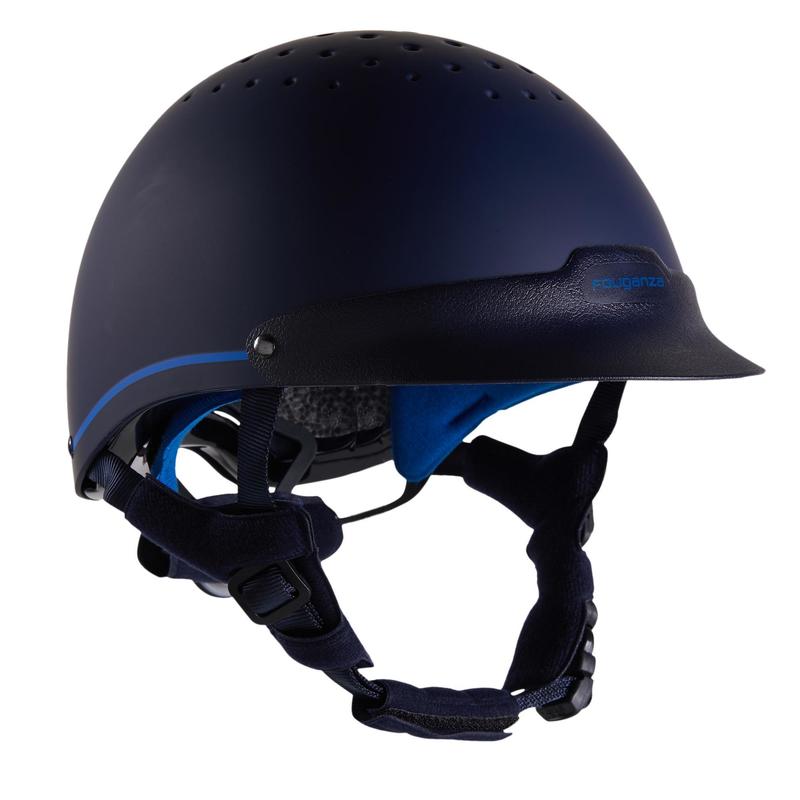 Casque équitation adulte et enfant - 120 marine/bleu roi