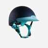 120 Riding Helmet - Grey/Turquoise