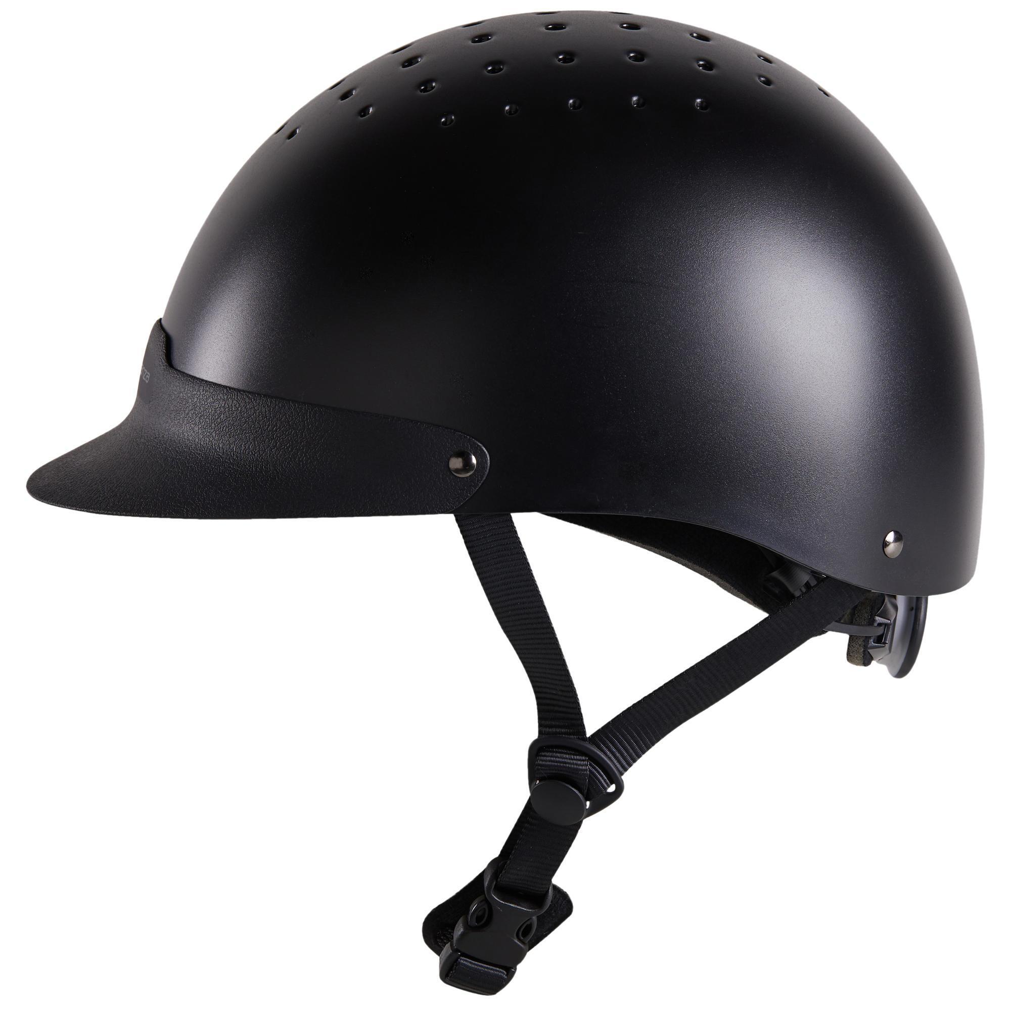 100 black riding helmet