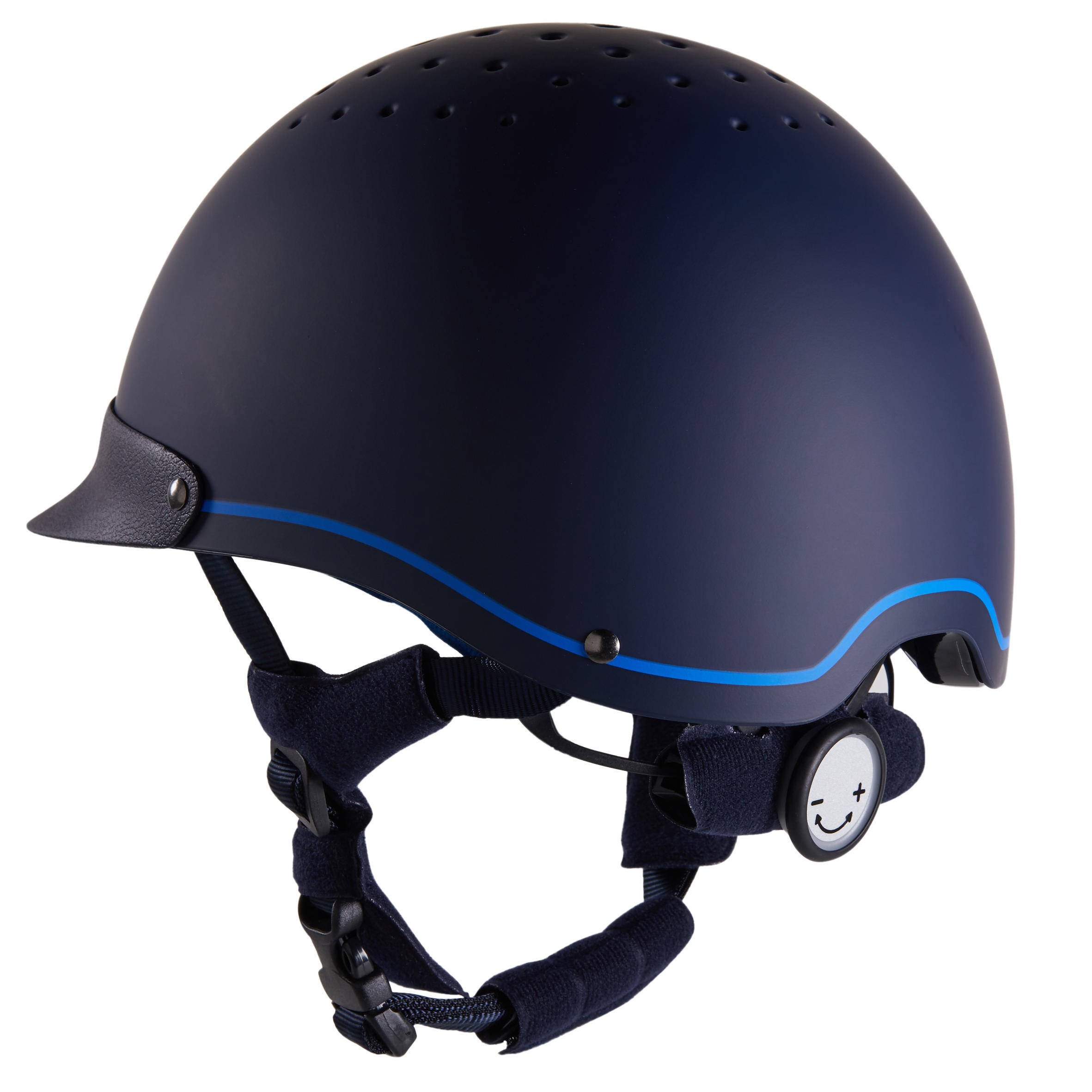 Adult and Junior horse riding 120 Helmet - Navy/Royal Blue -  2