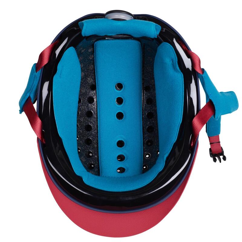 Casque équitation adulte et enfant - 120 marine/rose