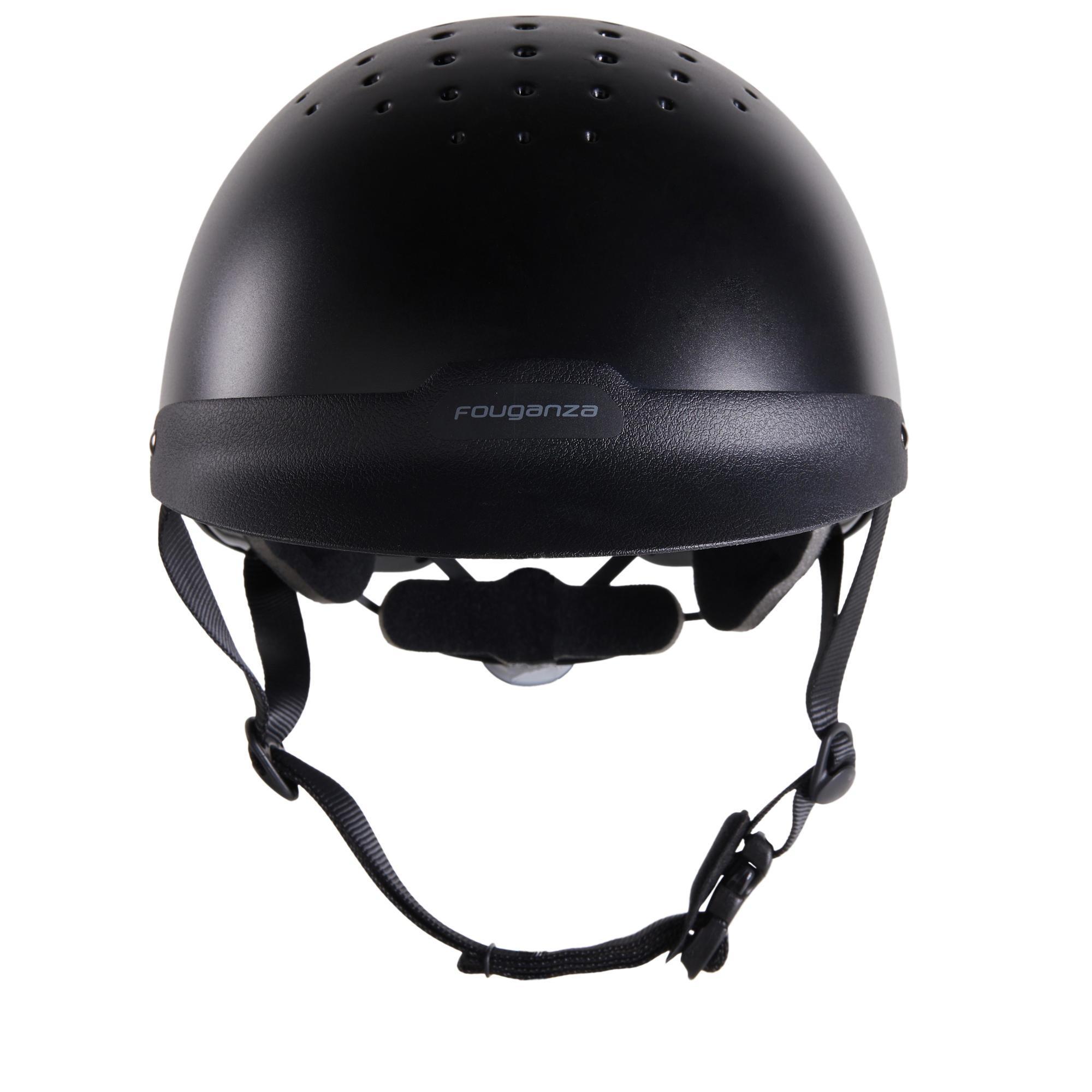 100 black riding helmet