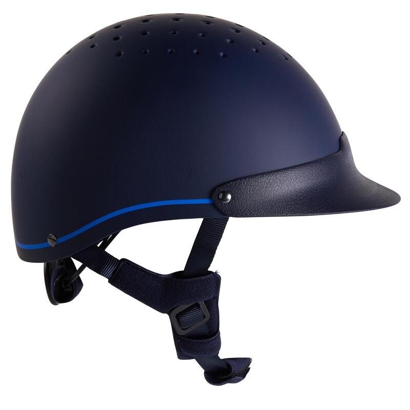 Casque équitation adulte et enfant - 120 marine/bleu roi