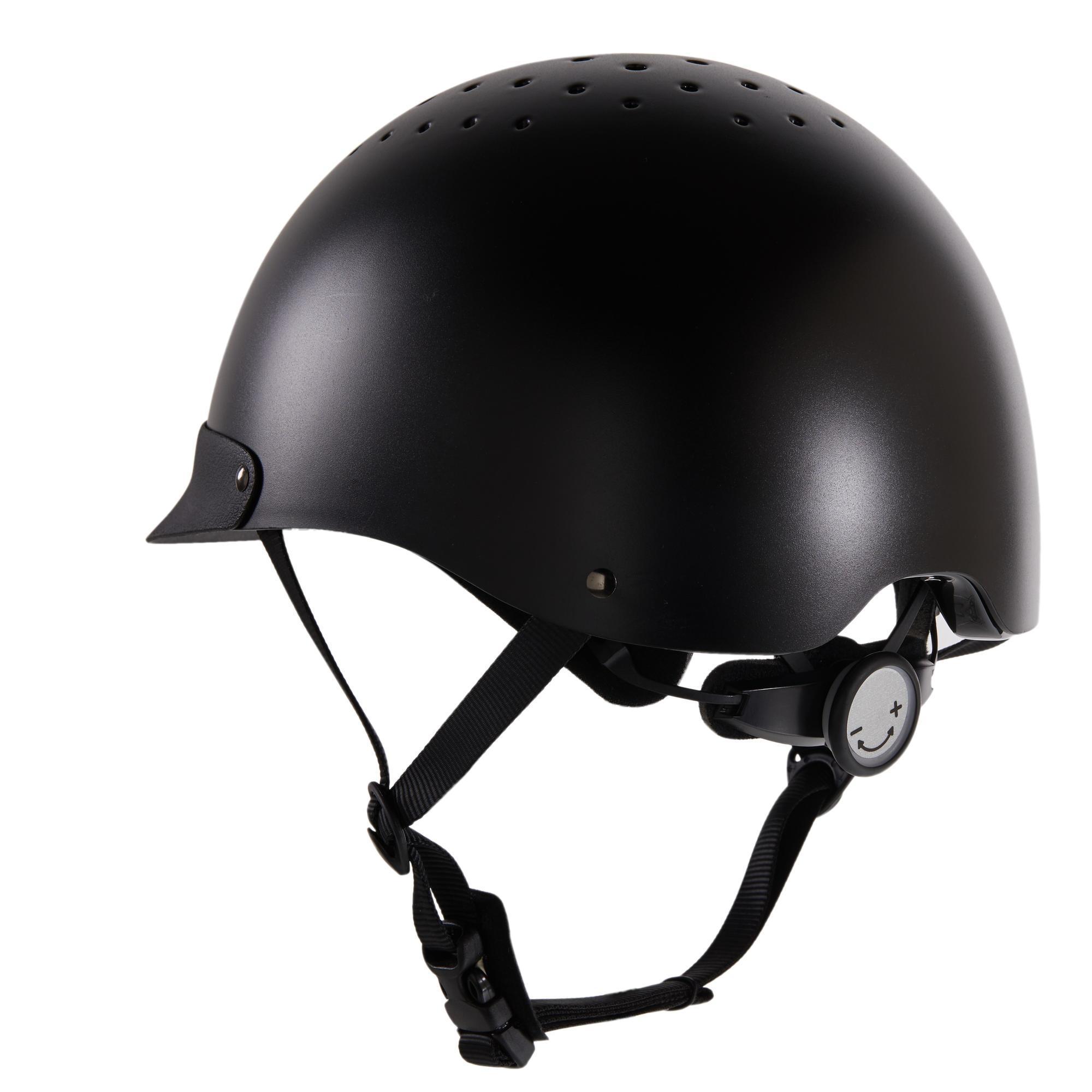 100 black riding helmet