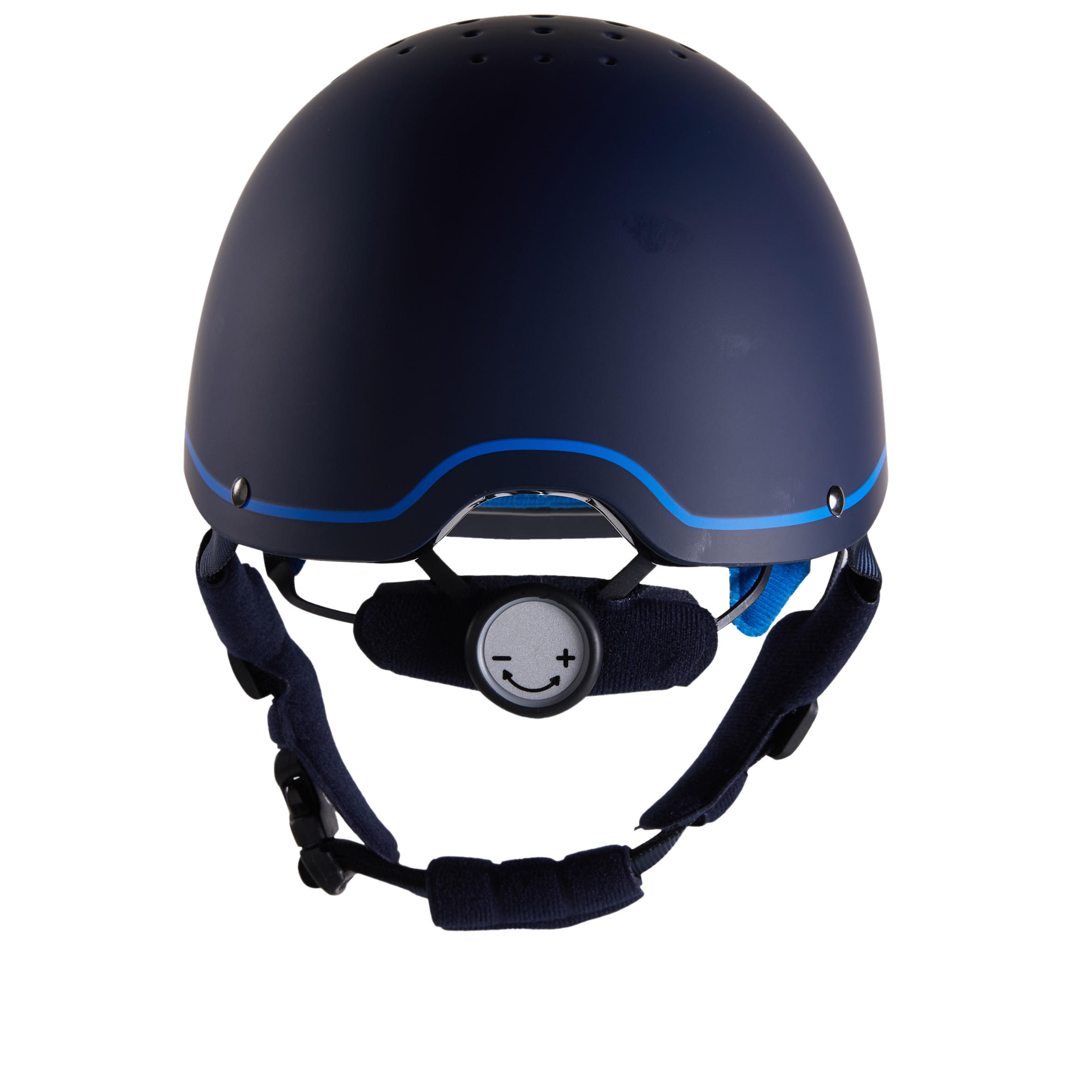 Adult and Junior horse riding 120 Helmet - Navy/Royal Blue