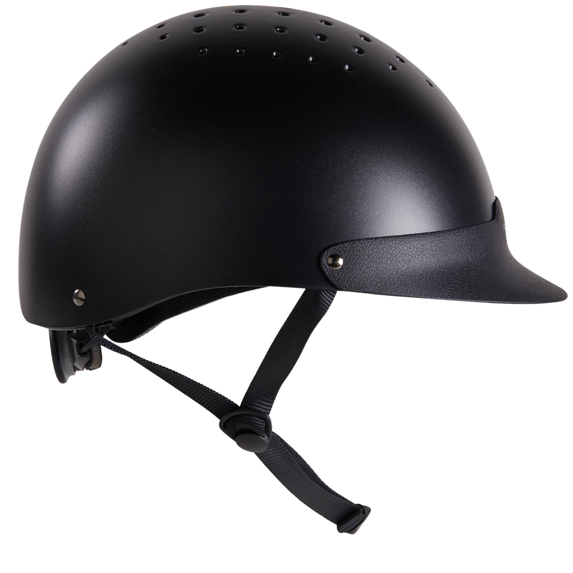 100 black riding helmet