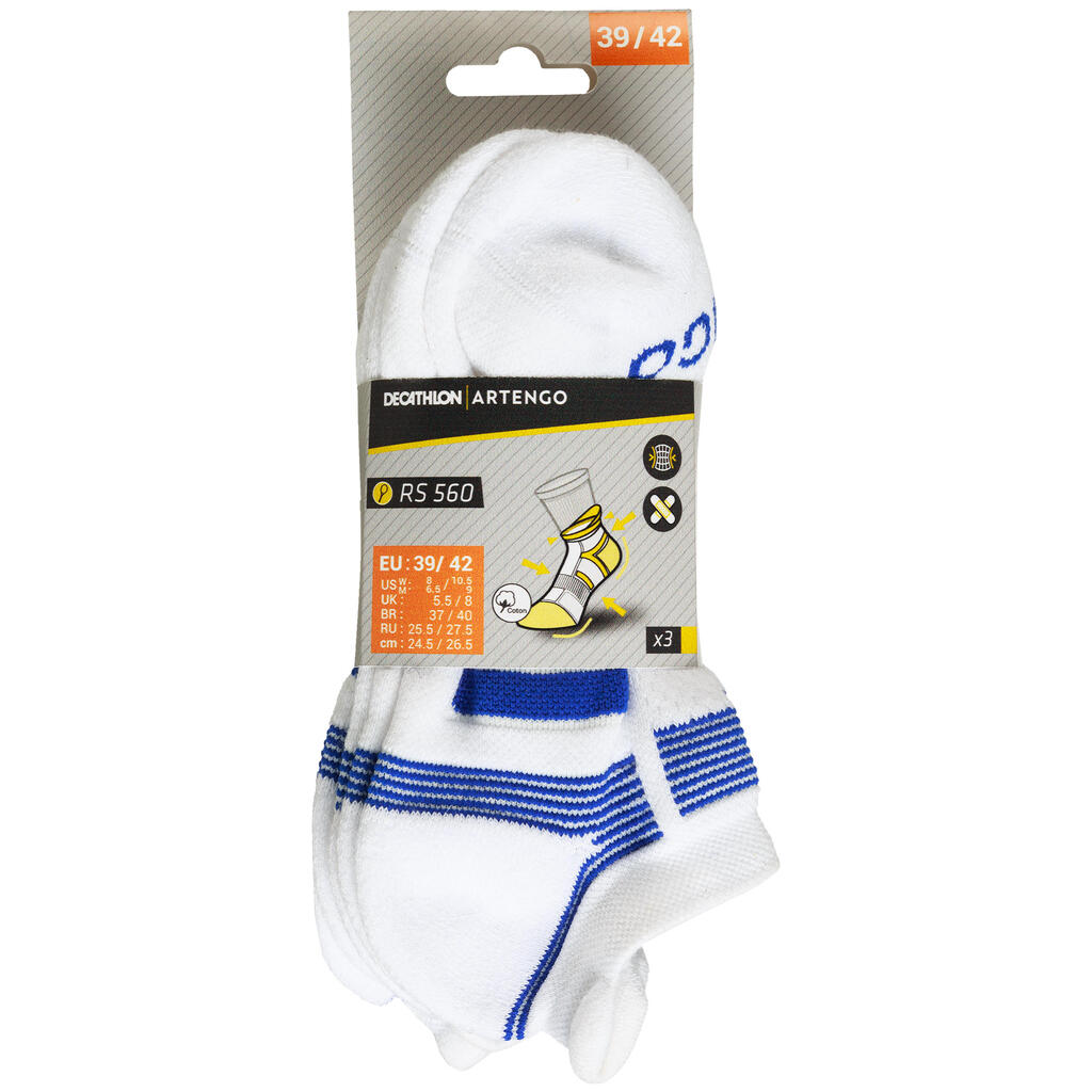 Crno-sive plitke čarape RS 560 (3 para)