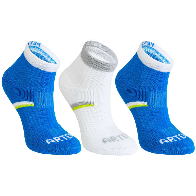 JUNIOR SOCKS Tennis - RS 500 Kids' Mid-Cut Tri-Pack ARTENGO - Tennis