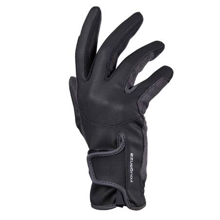 500 Children's Horse Riding Gloves - Black/Grey