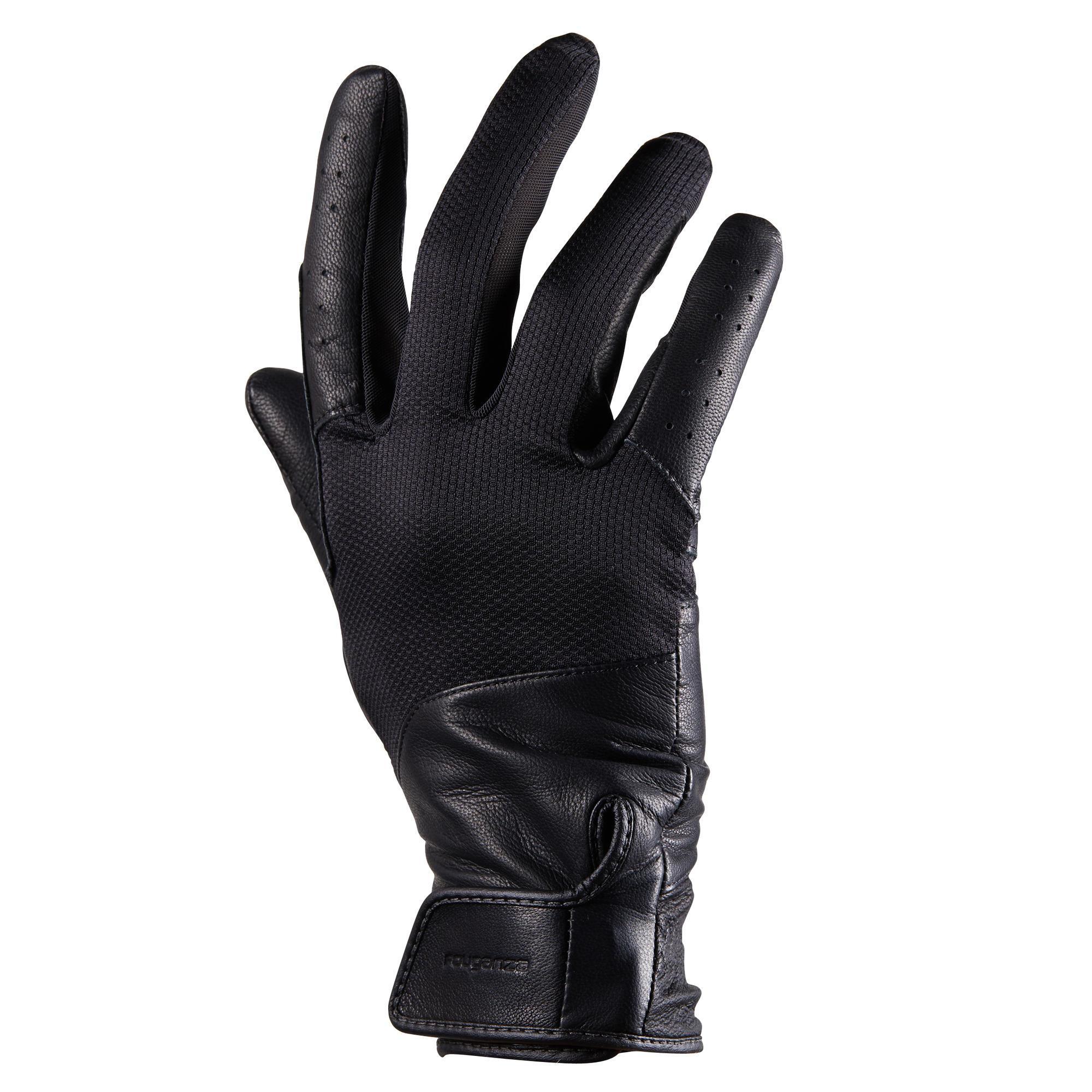 Men's 960 black riding gloves