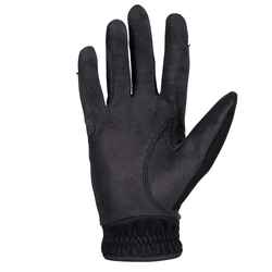 Παιδικά γάντια ιππασίας 500 - Μαύρο/Γκρι