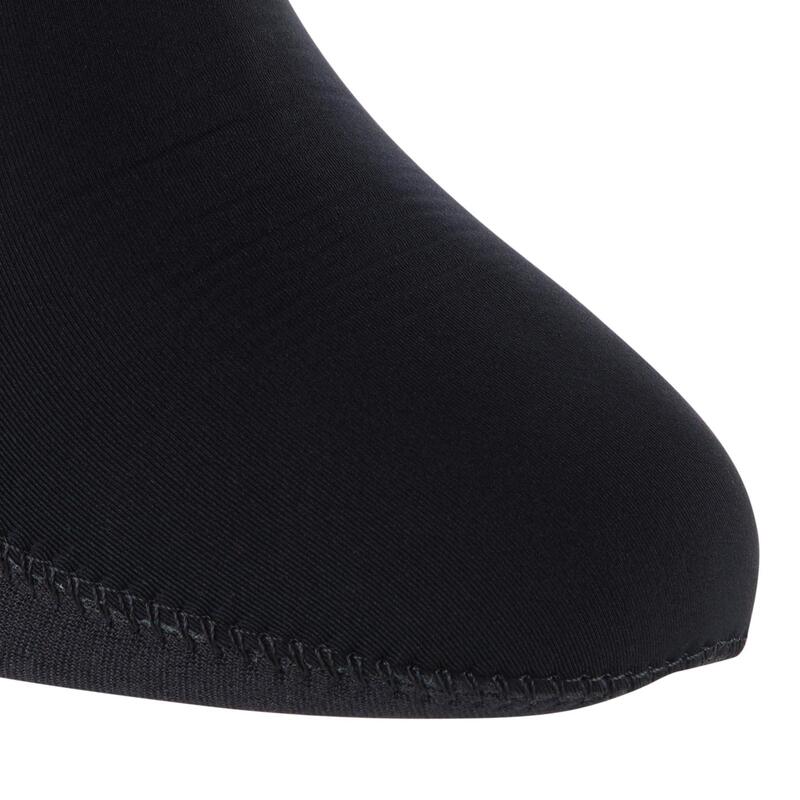 Chaussettes néoprène chasse sous-marine 3mm intérieur lisse Titanium