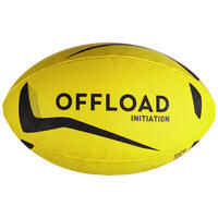 Lopta na rugby initiation veľkosť 3 žltá offload decathlon