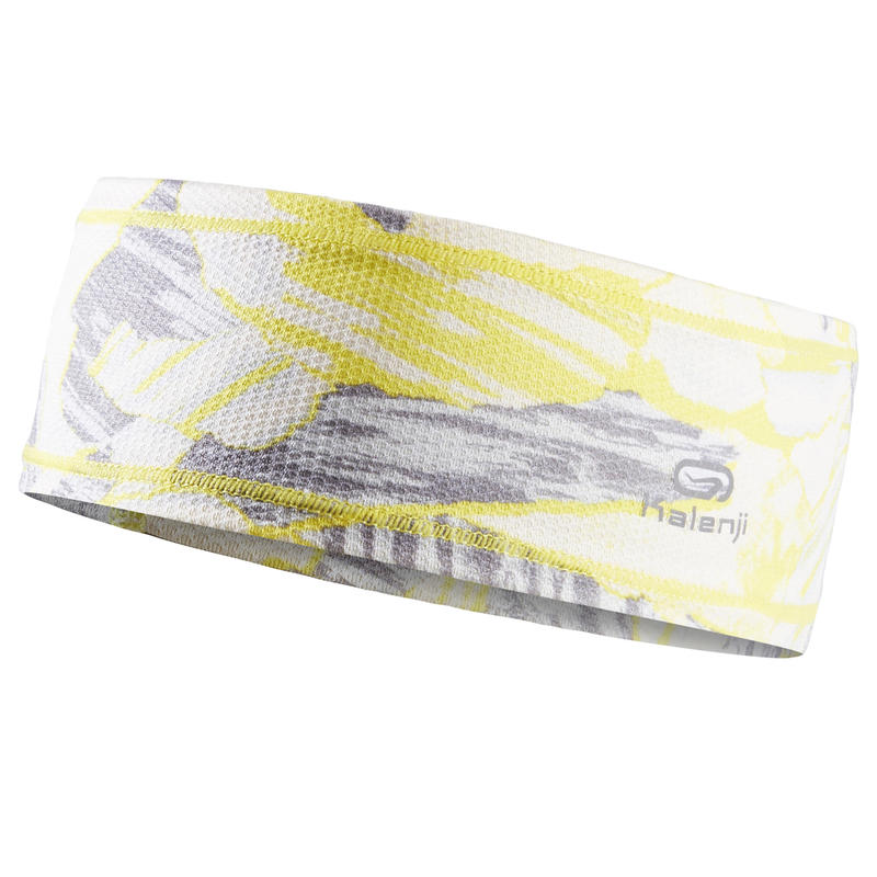 KALENJI RUNNING HEADBAND CAMOUFLAGE YELLOW KALENJI RUNNING HEADBAND CAMOUFLAGE YELLOW