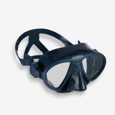 Tauchermaske Silikon/Sicherheitsglas Taucherbrille mit durchgängigem Glas 