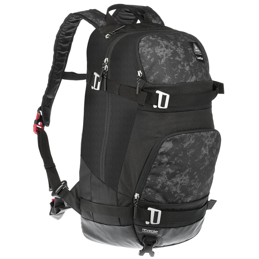 MOCHILA DE SKI Y SNOWBOARD FS500 20 LITROS NEGRO