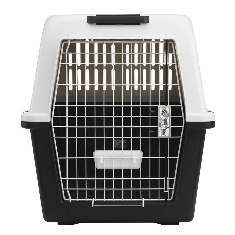 Feste Hundetransportbox für einen Hund Größe L 81 × 55,5 × 58 cm – IATA-Norm