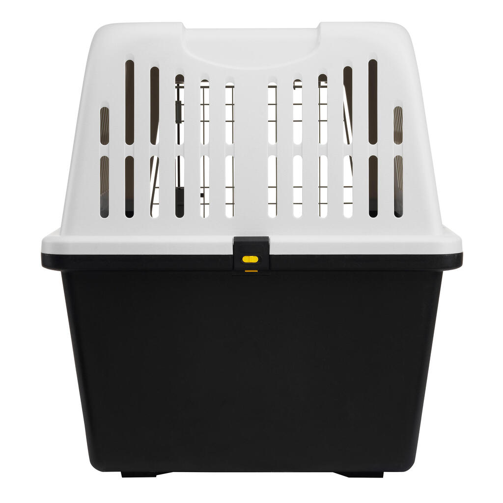 Feste Hundetransportbox für einen Hund Größe L 81 × 55,5 × 58 cm – IATA-Norm