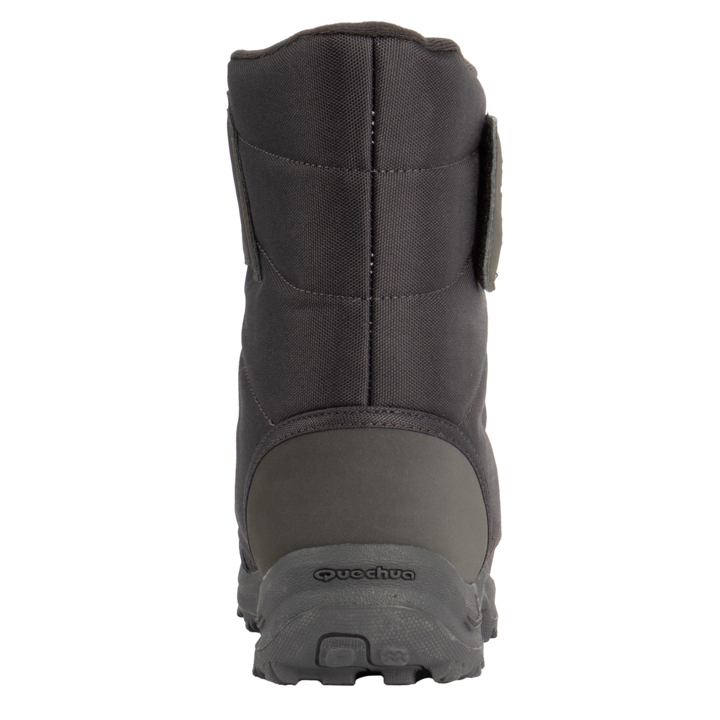 Wasserdichte, warme Herren-Schneewanderstiefel NH100, Klettverschluss, Schwarz 2/4