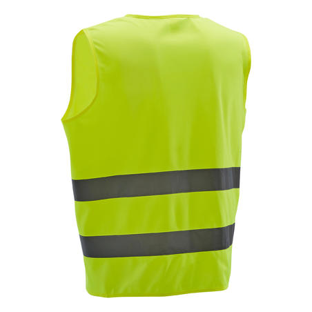 GILET DE SECURITE HAUTE VISIBILITÉ 500 JAUNE FLUO ADULTE