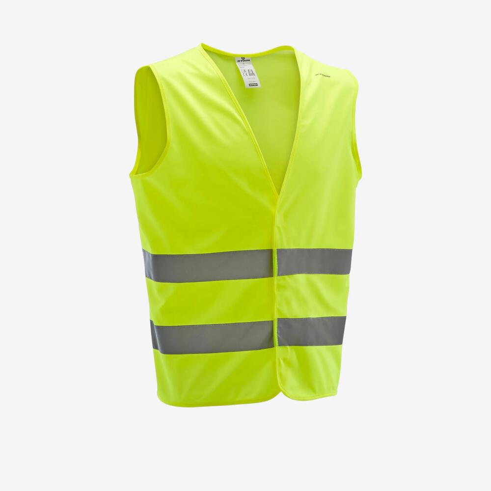 Gilet haute visibilite 500 jaune adulte