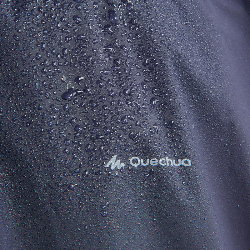 เสื้อปอนโชกันฝนสำหรับผู้ใหญ่ใส่เดินป่ารุ่น ARPENAZ 10 ลิตร (สีน้ำเงิน)