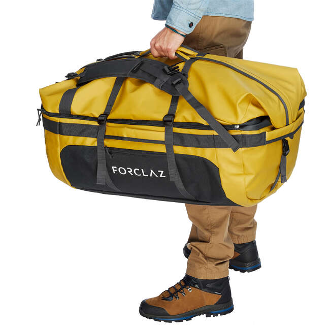 FORCLAZ Voyage 80 120L Extendable Holdall Yellow