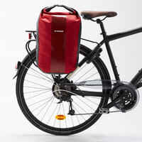 Fahrradtasche Gepäcktasche 500 20 Liter wasserdicht rot