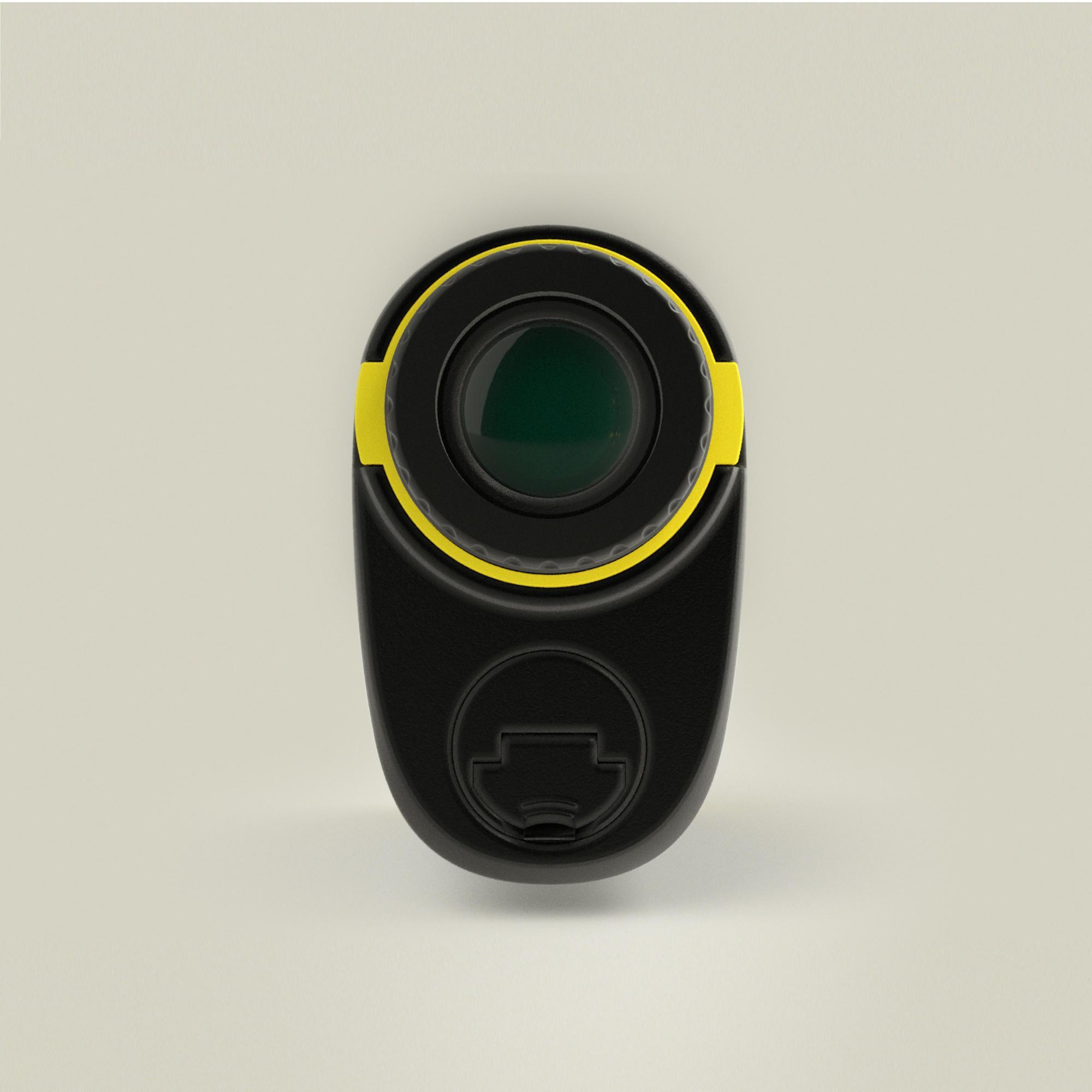 Golf laser rangefinder - INESIS 900 yellow/black