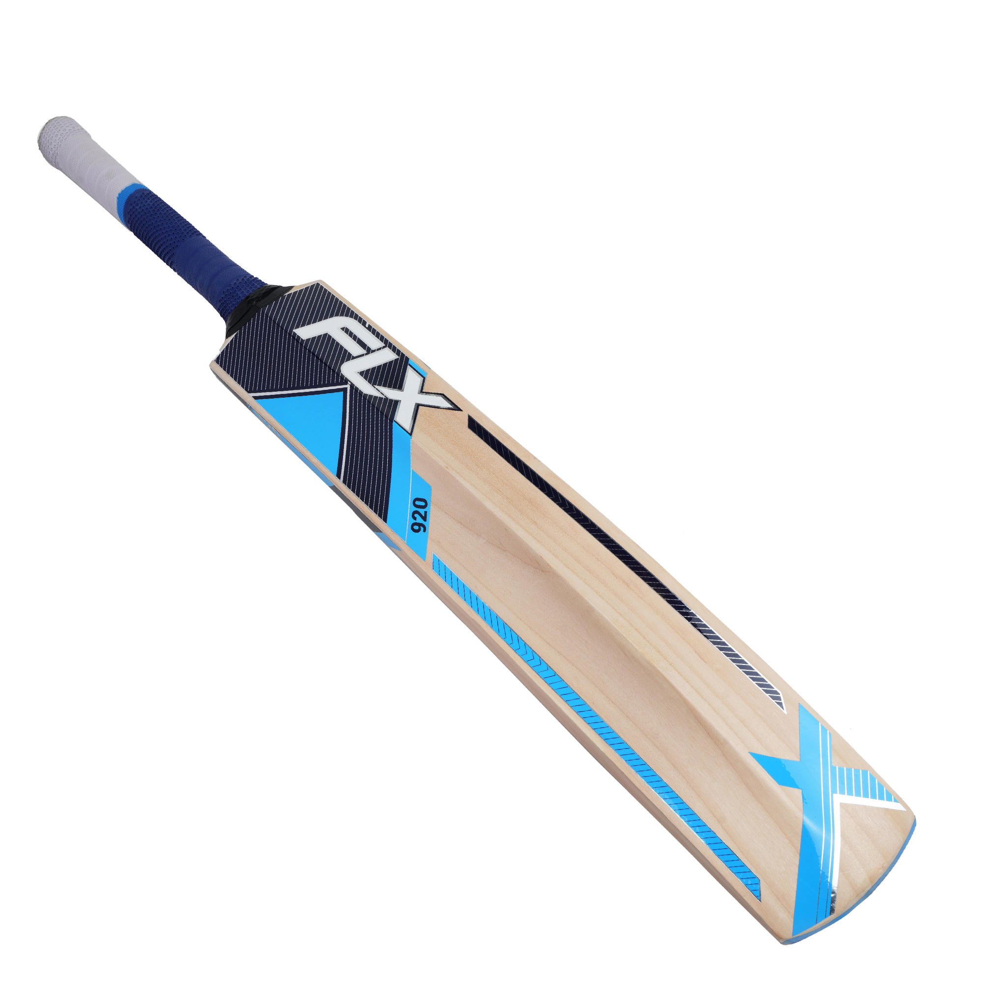 FLX KW 920 Kashmir Willow Cricket Bat for Leather Ball, Blue Youth/Adults