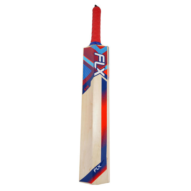 FLX T570 Cricket Bat for Hard Tennis Ball, Red/Blue Youth/Adults