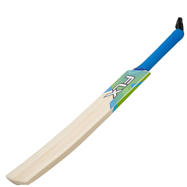 FLX T520 Cricket Bat for Soft Tennis Ball, Blue/Green Youth/Adult