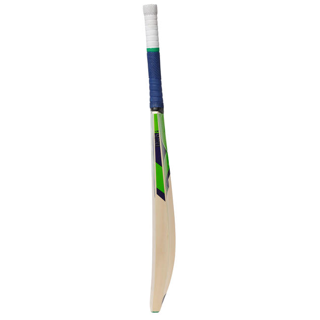 FLX KW 920 Kashmir Willow Cricket Bat for Leather Ball, Green/Blue