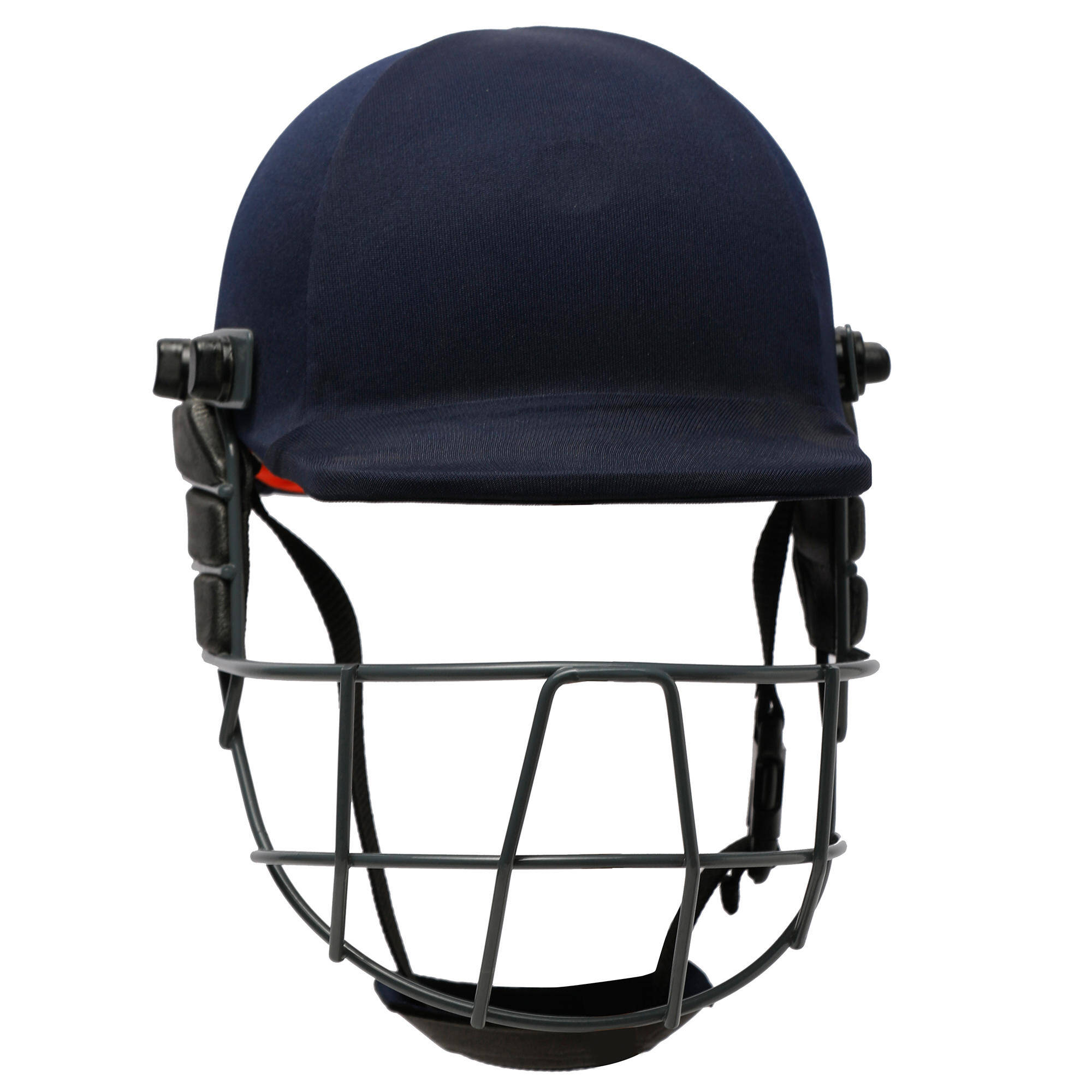 MEN'S IMPACT PROTECTION CRICKET BATTING HELMET, ADJUSTABLE STRAPS, BLUE -  3