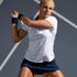 เสื้อโปโลผู้หญิงสำหรับใส่เล่นเทนนิสรุ่น Dry 100 (สีขาว)