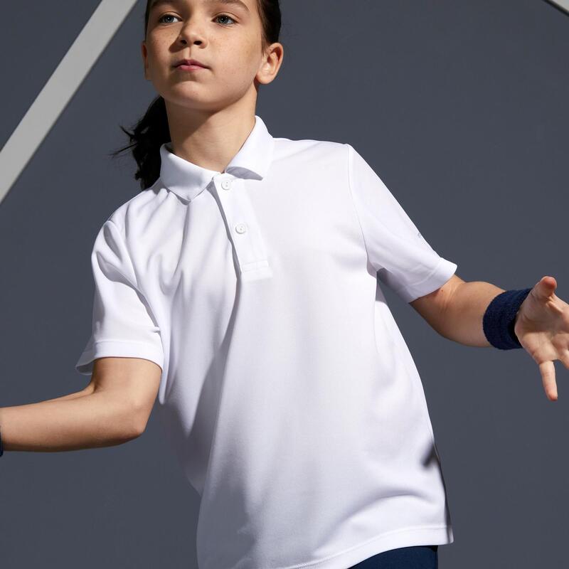 Polo de tenis Niños Artengo blanco